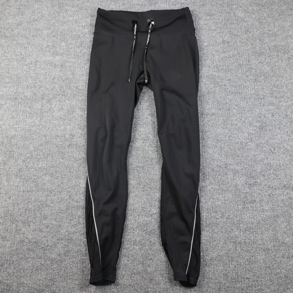 Fabletics Pants Womens Small‎ Black Activewear Reflective Mesh Panel Athletic